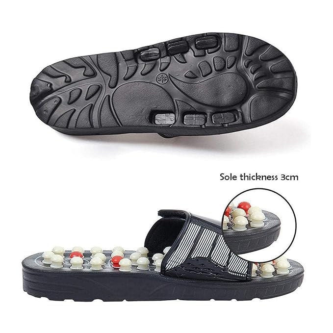 AQUACARE Magnetic Therapy Paduka Slippers | Acupressure | Blood Circulation Slippers Foot Massager For Men and Women (Unisex) |  Pack of 1